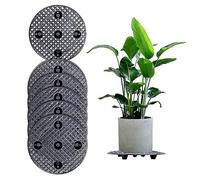 6 Piezaselevadores de Macetas a Nivel de Planta, Soportes para Plantas en Maceta Bandeja Elevadora de Platillos de Plástico Soporte para Macetas Universal para Interiores y Exteriores, Jardín (20 cm)