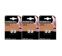 6 pilas Duracell LR43 186 V12GA (3 blísters de 2 baterías) 6 pilas