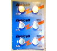 6 Pilas Eunicell AG13 de 1,5 V
