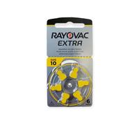 6 Pilas RAYOVAC Extra Advanced con Active Core Technology 10, la última generación de baterías para audífonos
