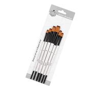 6 pinceles de cerdas de nailon para pintura de acuarela para gouache, acrílico, óleo, acuarela, pintura, artista
