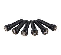 6 pines de puente de ébano para guitarras acústicas de 28 mm x 5,25 mm, ángulo de cola de 3 grados, mejora de sonido resonante, 6 unidades