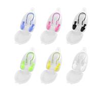 6 Pinzas nasales de Silicona con 6 Pares de Tapones para los oídos, Pinza Nasal Impermeable para natación, Protector Nasal para Entrenamiento de natación, Unisex (6 Colores)