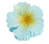 6 pinzas para el pelo con flores, color degradado de flores, elegantes pinzas para el pelo francés, antideslizantes, accesorios para el peinado para bodas, playa, Navidad, uso diario, 7,5 x 7,2 cm,