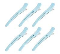 6 pinzas para el pelo para mujer, banda de silicona profesional, clip de rodillo para el pelo con factura de pato para salón y hogar