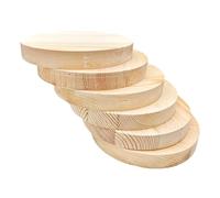 6 placas circulares de pino, 12 x 1,5 cm, placas redondas de madera sin terminar para proyectos de manualidades, grabado, quema de madera, pintura