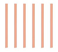 6 placas de barra plana de cobre morado T2 99,6% de 3 mm x 15 mm x 250 mm