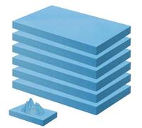 6 placas de espuma rígida, placa de espuma de alta densidad, juego de placas de manualidades, placa de espuma dura, placa de espuma de poliestireno para modelado paisajístico, construcción, base de