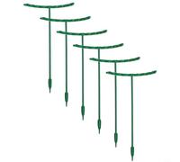 6 plantas de enrejado trepador de jardín, jaulas de apoyo, estacas de plástico resistente para plantas de tomate, para hortensias, peonía para salvia, marcos de cultivo de vid con borde de flores