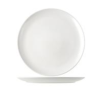 6 Platos De Stoneware Denver Blanco Redondo 32 H&H