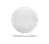 6 Platos De Vidrio Venere Transparente Plano Cm28 H&H