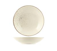 6 Platos Fondos Reactive Ivory 22 Cm H&H