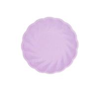 6 platos redondos Vert Decor, 18,8 cm, color lila