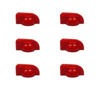 6 pomos de pedal de efecto de amplificador de guitarra, repuesto para potenciómetro, tapas de perilla de potenciómetro duraderas para cabeza de pollo grande
