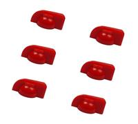 6 pomos de pedal de efecto de cabeza de pollo, perillas de repuesto para amplificadores de guitarra, fáciles de usar, tapas de perilla de potenciómetro