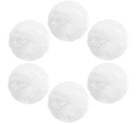 6 pompones, ponponones de piel sintética de 7 cm, coloridos pompones esponjosos, pompones redondos para gorros, bufandas, guantes, bolsas, pompones para árbol de Navidad, decoración DIY