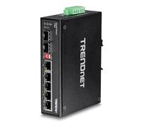TRENDnet Switch industrial DIN-Rail TI-G62 de 7 puertos Gigabit IP50 metal 12 Gbps