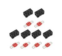 6 Portafusibles ANS-H para Automóvil y 6 Fusibles Midi de Perno de Alta Corriente de 50 una Amp para Automóviles, Camiones y Vehículos de 50 A