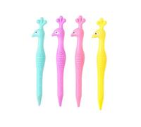 6 portaminas de pavo real de dibujos animados para estudiantes, exquisita papelería personalizada, 0.5 mm.