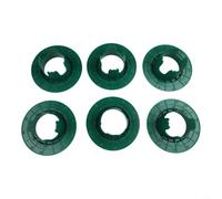 6 protectores de cabezal de aspersor de césped, protector de plástico verde para aspersores de impacto, cubierta antidaños, 17 x 8 cm