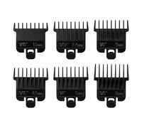 6 protectores de cortapelos para Babyliss Pro FX787, FX726 y Andis T Outliner G, GO, GTO, ORL, LS2, LS3, PLS, PMT-1, RT-1, SLII, repuesto de protectores de recortadora - 1/16 a 3/8 pulgadas, color