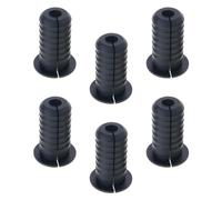 6 protectores de ojales de cable a través de la pared, fundas de buje de goma para organizadores de cables de enrutador Ethernet, kits de fácil instalación, gestión de cables universales