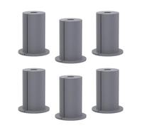 6 protectores de ojales de cable a través de la pared, fundas de buje de goma para organizadores de cables de enrutador Ethernet, kits de fácil instalación, gestión de cables universales