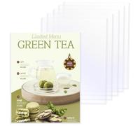 6 protectores de página, portadocumentos transparentes de 8.5 x 11 pulgadas, protectores rígidos para impresión A4, fundas para fotos, protectores de hojas de páginas de plástico duro para papel