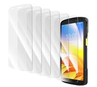 6 protectores de pantalla de vidrio templado para escáner de código de barras Zebra TC22 TC27 de mano, protectores de vidrio para computadora móvil, 9H, resistentes a los arañazos, protector de