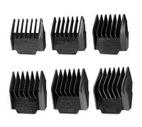 6 protectores de peine guía de fijación para Oneisall de bajo nivel de ruido para cortaúñas para perros #1-#6, longitud de corte de 3 mm-18 mm, color negro