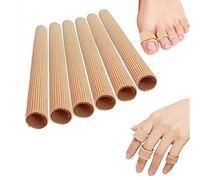 6 protectores de silicona para dedos de los pies, acolchado suave, vendaje tubular exclusivo, protección contra la presión, 1,5 x 15 cm