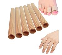 6 protectores de silicona para dedos de los pies, acolchado suave, vendaje tubular exclusivo, protección de presión, 2,5 x 15 cm