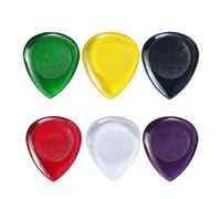 6 púas de guitarra acústica y bajo, púas de guitarra eléctrica de gran tamaño, con forma de gota de agua