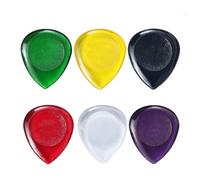 6 púas de guitarra acústica y bajo, púas de guitarra eléctrica de gran tamaño, con forma de gota de agua, duraderas