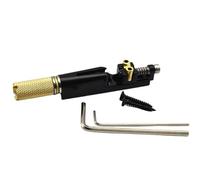 6 puentes de guitarra sin cabeza de latón for guitarra eléctrica de 6 cuerdas, piezas de guitarra sin cabeza, color negro