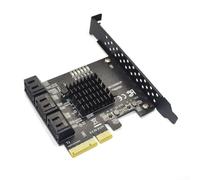 6 puertos SATA3 tarjeta de expansión PCI-E x4 x8 x16 adaptador ASMedia ASM1166 Chip para almacenamiento de PC de escritorio actualización alta transferencia de datos