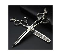 (6 pulgadas 2 piezas) Tijeras para cortar el cabello de 5,5/6/7/7,5/8/9 pulgadas Tijeras de peluquería