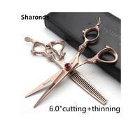 (6 pulgadas 2 piezas) Tijeras para cortar el cabello de 5,5/6/7/7,5/8/9 pulgadas Tijeras de peluquería