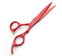 6 pulgadas Japón 440C tijeras de pelo rojo de acero tijeras de peluquería peluquería tijeras (Cutting Scissors)
