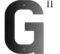 6 pulgadas Metal House Number Letters Address Numbers for Outside Mailbox Black Modern and Oficina Organizador de bolígrafos (G Talla única)