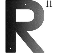 6 pulgadas Metal House Number Letters Address Numbers for Outside Mailbox Black Modern and Oficina Organizador de bolígrafos (R One Size)