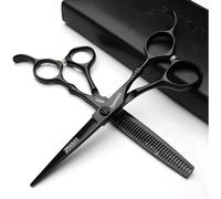 6 pulgadas negro peluquería tijeras salón salón peluquería herramienta 440c alta dureza acero inoxidable cabello corte de pelo salón especial (6 pulgadas scissors set)