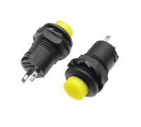 6 pulsadores momentáneos con autobloqueo DS228 DS428 de 12 mm, interruptor de encendido y apagado, 3 A/125 V CA, 1,5 A/250 V CA, DS-228 DS-428(Color mixing,Self lock)