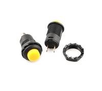 6 pulsadores momentáneos con autobloqueo DS427 DS428 de 12 mm, interruptor encendido y apagado, 3 A/125 V CA, 1,5 A/250 ESSEIEIE(6pcs yellow,Self locking)
