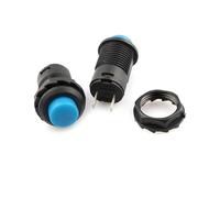 6 pulsadores momentáneos con autobloqueo DS427 DS428 de 12 mm, interruptor encendido y apagado, 3 A/125 V CA, 1,5 A/250 ESSEIEIE(6pcs blue,Momentary)