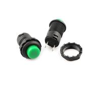 6 pulsadores momentáneos con autobloqueo DS427 DS428 de 12 mm, interruptor encendido y apagado, 3 A/125 V CA, 1,5 A/250 ESSEIEIE(6pcs green,Self locking)
