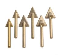 6 puntas de soldador para soldador de plástico de 80 W, acero, chapado en oro, resistente al calor hasta 480.0 °C, para reparación de parachoques de automóviles TPO/PP/TEO