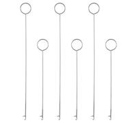 6 Pzs Costura con Volteador de Bucle, 26,5cm y 17,5cm de Longitud Herramientas de Crochet con Lengüeta Acero Inoxidable Volteador de Bucle de Tela Regalo de Costura