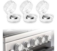 6 Pzs Cubiertas de Seguridad para Perillas del Horno, Gas Safety Covers Stove Oven Knob Protector Cover Child Safety Protector for Cooker Knob Kitchen Guard, para Máx. Ø 42 mm