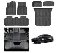 [6 PZS] GAFAT Nuevo Tesla Model Y Standard 2026 2027 Juniper Alfombrillas Goma + Maletero Juego Completo, Model Y Standard 2026 Alfombras Interiores TPE Todo Tipo de Clima, Borde Alto 3D Original